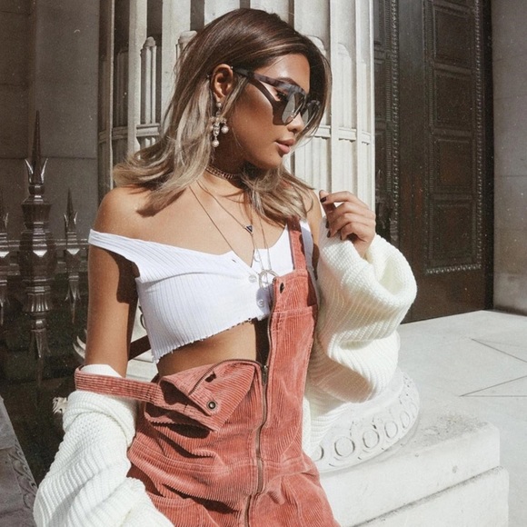 Tops - 'Reina' Button Up Crop Tank Top